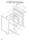 REFRIGERATOR DOOR Diagram and Parts List for GT22DCXJW01  Whirlpool Refrigerator