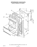 REFRIGERATOR DOOR Diagram and Parts List for ET18JMXWM01  Whirlpool Refrigerator