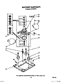 MACHINE BASE Diagram and Parts List for LT5100XVW0  Whirlpool Washer Dryer Combo