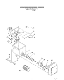 FREEZER INTERIOR Diagram and Parts List for 3XARG458WP00  Whirlpool Refrigerator