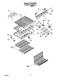SHELF Diagram and Parts List for RT18EKRBW10  Roper Refrigerator