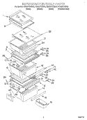 REFRIGERATOR SHELF Diagram and Parts List for GD22DCXHT00  Whirlpool Refrigerator