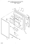 REFRIGERATOR DOOR Diagram and Parts List for ET19DKXFN00  Whirlpool Refrigerator