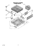 DISHRACK Diagram and Parts List for TUD5000Y2  Whirlpool Dishwasher