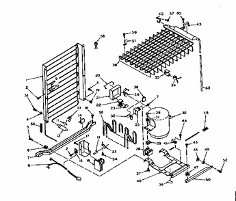 Part Location Diagram of 517485 Whirlpool Refrigerator evaporator