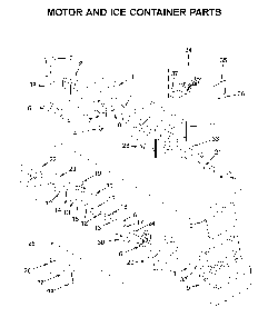Motor and ice container parts Diagram and Parts List for WRS321SDHB04  Whirlpool Refrigerator