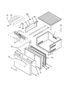 Upper Drawer Parts Diagram and Parts List for KUDF204EPA00  KitchenAid Refrigerator
