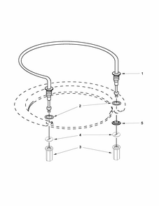 Heater Parts Diagram and Parts List for 66513262K113  Kenmore Dishwasher