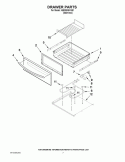 DRAWER PARTS Diagram and Parts List for KERS308XSS1  KitchenAid Range