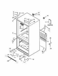 Part Location Diagram of W10652709 Whirlpool Refrigerator owner's manual