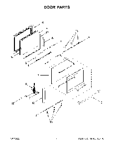 Part Location Diagram of W11647009 Whirlpool HINGE-DOOR