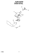 PUMP PARTS Diagram and Parts List for KUIA15PLLS2  KitchenAid Ice Maker