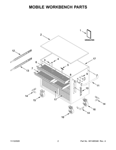 Part Location Diagram of W11679659 Whirlpool NAMEPLATE