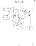 CABINET Diagram and Parts List for LHA4000W2  Whirlpool Washer