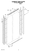 CABINET TRIM PARTS Diagram and Parts List for KSSO36QMB03  KitchenAid Refrigerator