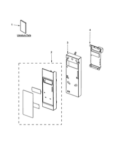 Control Panel Parts Diagram and Parts List for UMV1160CB1  Whirlpool Microwave