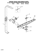 UPPER WASH AND RINSE PARTS Diagram and Parts List for KUDS01ILWH6  KitchenAid Dishwasher