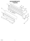 BACKGUARD PARTS, MISCELLANEOUS PARTS Diagram and Parts List for IME28300  Inglis Range