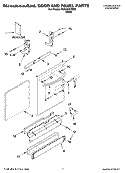 DOOR AND PANEL PARTS Diagram and Parts List for KUDJ02CRBS2  KitchenAid Dishwasher