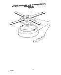 LOWER WASHARM AND STRAINER Diagram and Parts List for 4KUDC220T5  KitchenAid Dishwasher