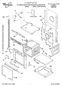 OVEN, LITERATURE Diagram and Parts List for GMC275PDQ5  Whirlpool Microwave Oven Combo
