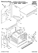 UPPER OVEN Diagram and Parts List for KEBS207BAL2  KitchenAid Wall Oven
