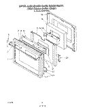 SELF CLEAN OVEN ONLY Diagram and Parts List for KEBI241SBL0  KitchenAid Wall Oven