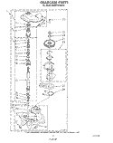 GEARCASE Diagram and Parts List for KAWE742WWH0  KitchenAid Washer