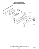 BACKGUARD Diagram and Parts List for SF330PERW3  Whirlpool Range
