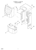 SECTION Diagram and Parts List for AD040SG0  Whirlpool Dehumidifier