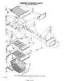 FREEZER INTERIOR Diagram and Parts List for ED25SMXRWR2  Whirlpool Refrigerator
