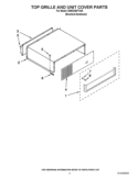TOP GRILLE AND UNIT COVER PARTS Diagram and Parts List for KBRO36FTX05  KitchenAid Refrigerator