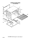 INTERNAL OVEN Diagram and Parts List for FGP315VW2  Roper Range