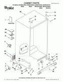 CABINET PARTS Diagram and Parts List for GSS26C5XXA03  Whirlpool Refrigerator