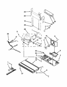 Unit Parts Diagram and Parts List for 59669983013  Kenmore Refrigerator