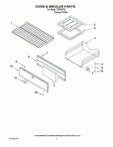 OVEN & BROILER PARTS Diagram and Parts List for TGP300TQ1  Estate Range