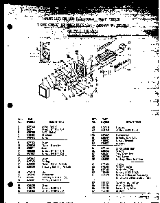 01 - 8 Cube Compact Ice Maker Diagram and Parts List for UF22W  Whirlpool Freezer