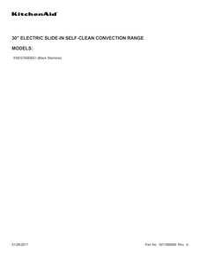 Cover Sheet Diagram and Parts List for KSEG700EBS1  KitchenAid Range