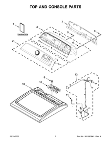 Part Location Diagram of W11556660 Whirlpool HARNS-WIRE