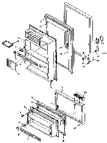 Door Parts Diagram and Parts List for 106W14C  Kenmore Refrigerator