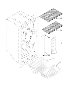 Part Location Diagram of W10574272 Whirlpool AIR-TOWER