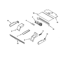 Top Venting Diagram and Parts List for RBS275PDQ9  Whirlpool Wall Oven