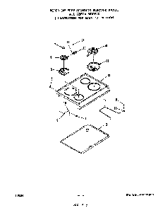 Main Top Diagram and Parts List for 2265*0A  Roper Range