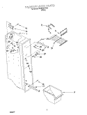 FREEZER LINER Diagram and Parts List for SS22AEXHW01  Whirlpool Refrigerator