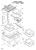 SHELF, OPTIONAL Diagram and Parts List for ET8LFKXKQ01  Whirlpool Refrigerator