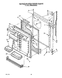 REFRIGERATOR DOOR Diagram and Parts List for KTRS22KXAL00  KitchenAid Refrigerator