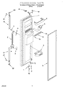 FREEZER DOOR Diagram and Parts List for 4YED25DQDN02  Whirlpool Refrigerator