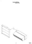 OPTIONAL WALL CAP ACCESSORIES Diagram and Parts List for RC8900XAQ1  Whirlpool Cooktop