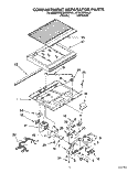 COMPARTMENT SEPARATOR Diagram and Parts List for KTRC22KAAL01  Whirlpool Refrigerator