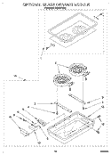 OPTIONAL GLASS CERAMIC MODULE Diagram and Parts List for RS373PXW3  Whirlpool Range